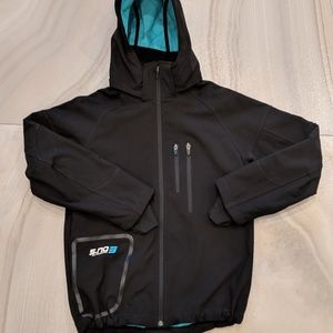 Boys Light Jacket in Black & Blue